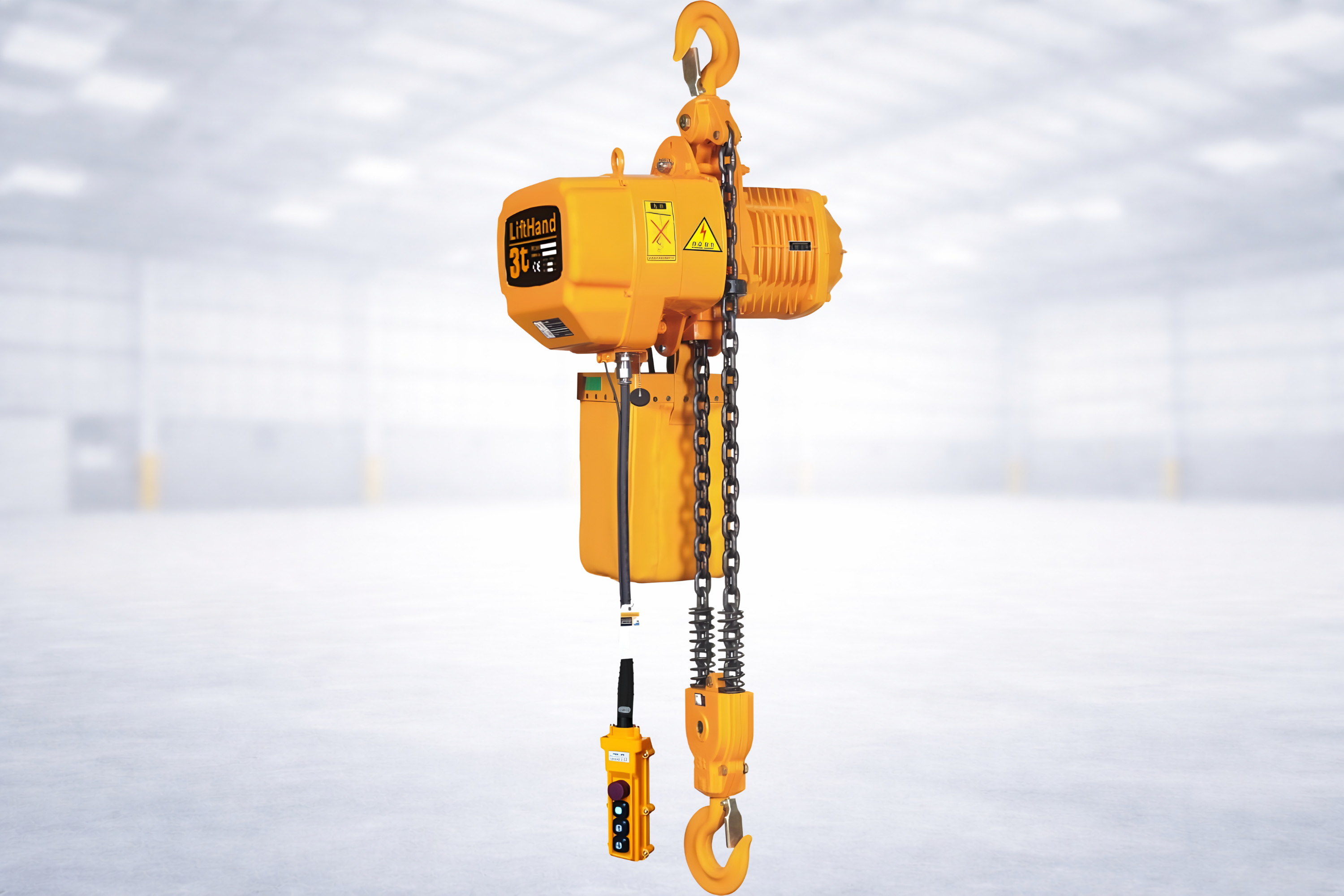 3 Ton Sabit Askılı Çift Zincirli Vinç